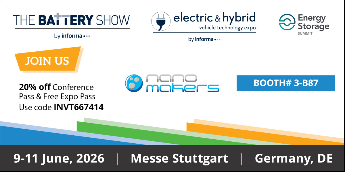Exposant au Battery Show Europe 2026 à Stuttgart